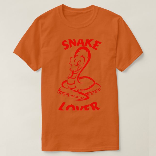 Snake Älskare (5) T Shirt (Design framsida)
