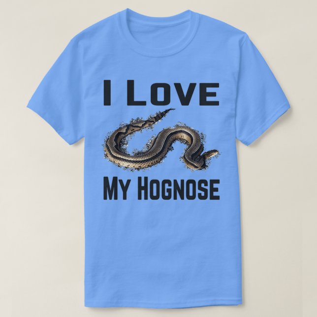 Snake Älskare I Kärlek My Hognos Snake T Shirt (Design framsida)