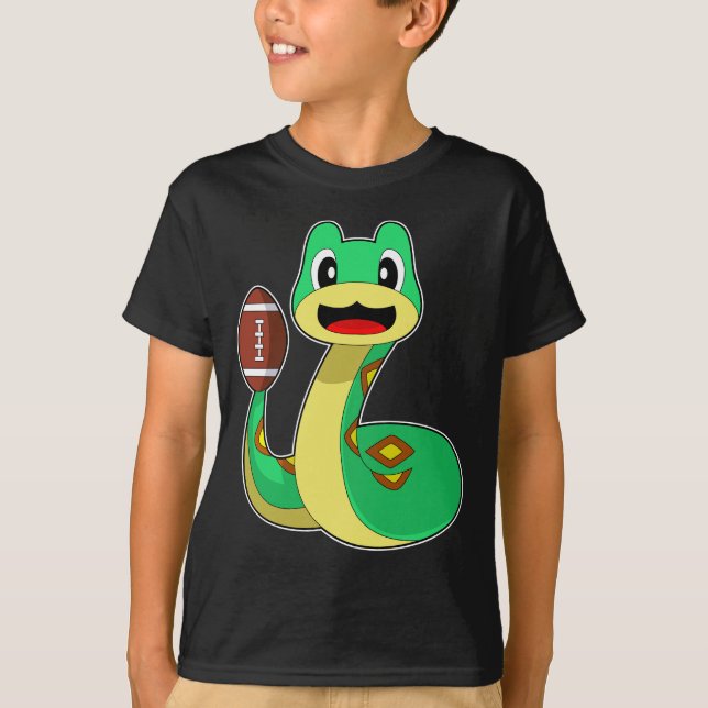 Snake American Football Sports T Shirt (Framsida)