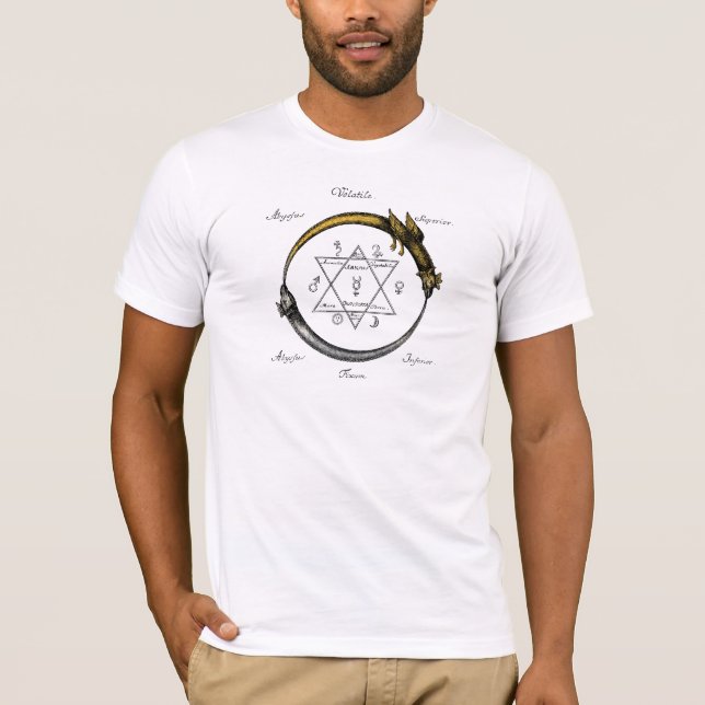 Snake and Dragon Ouroboros Tee (Framsida)