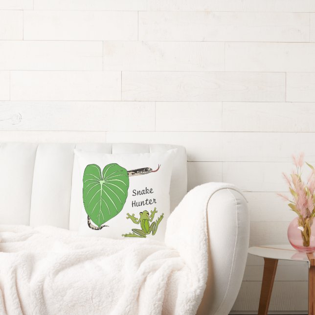 Snake and Frog Dekorativ kudde (Soffa)