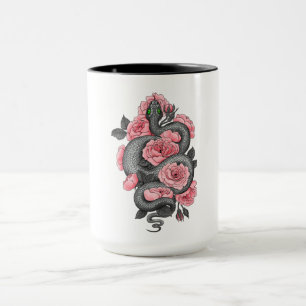 Snake and peach ro mugg