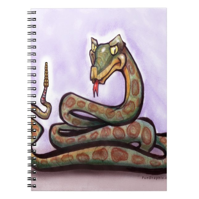 Snake Anteckningsbok Med Spiral (Framsidan)