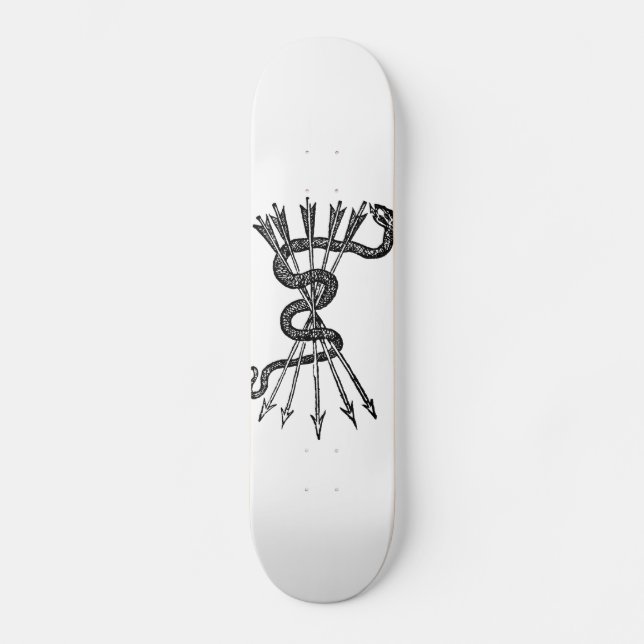 Snake & Arrows Mini Skateboard Bräda 18,7 Cm (Framsida)