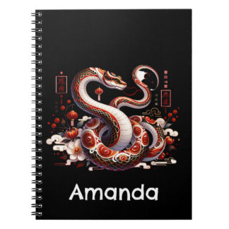 Snake Art Anteckningsbok