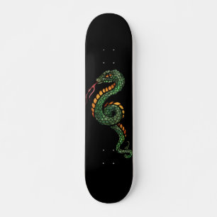 Snake Art Snakes Mini Skateboard Bräda 18,5 Cm