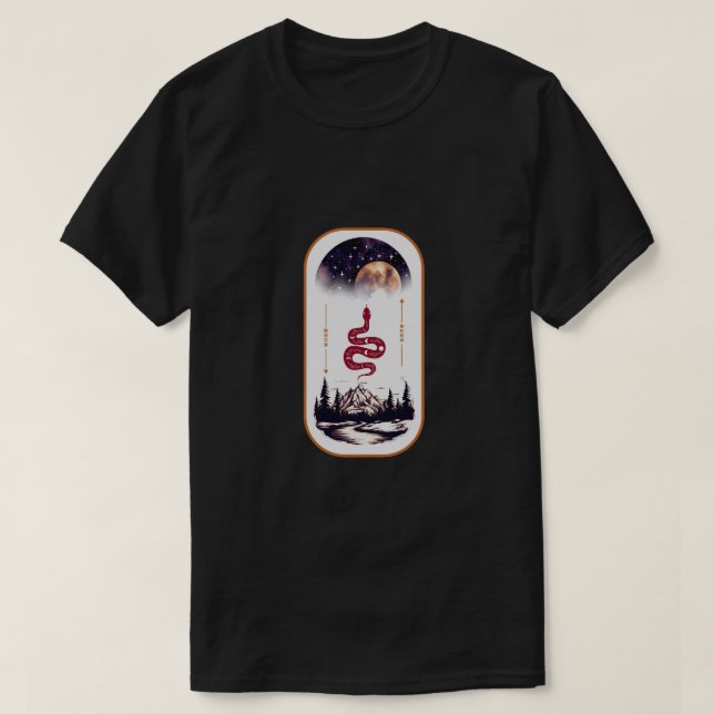 Snake Art T Shirt (Design framsida)