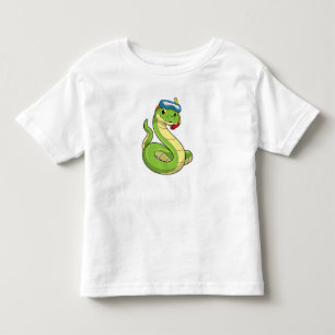 Snake as Diver med Snorkel T Shirt