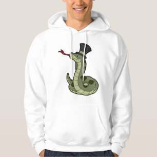 Snake as gentleman & Hat Hoodie