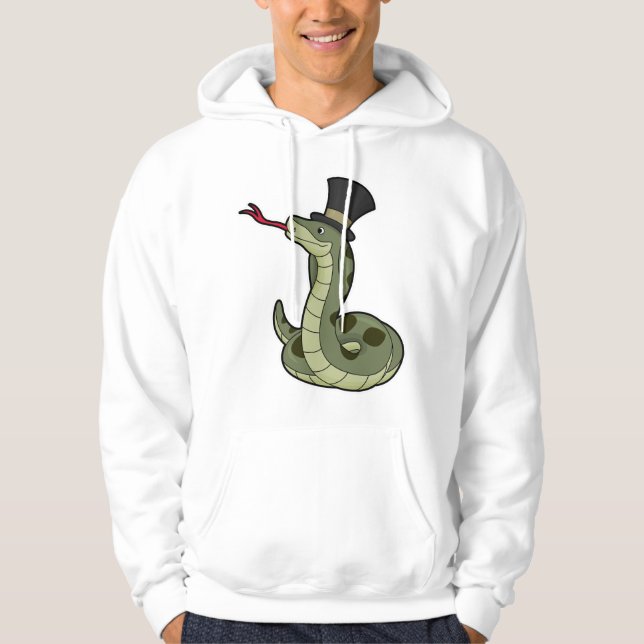 Snake as gentleman & Hat Hoodie (Framsida)