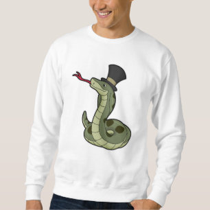 Snake as gentleman & Hat Lång Ärmad Tröja