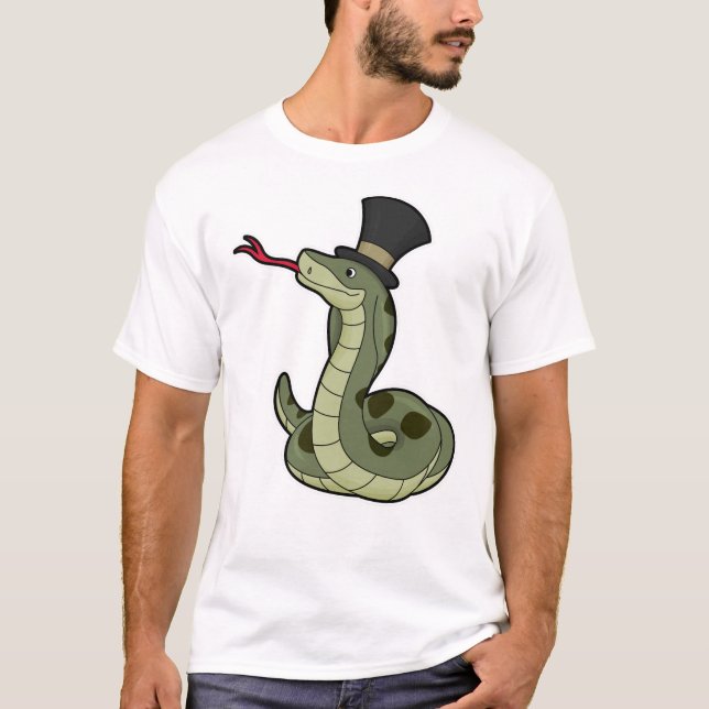 Snake as gentleman & Hat T Shirt (Framsida)