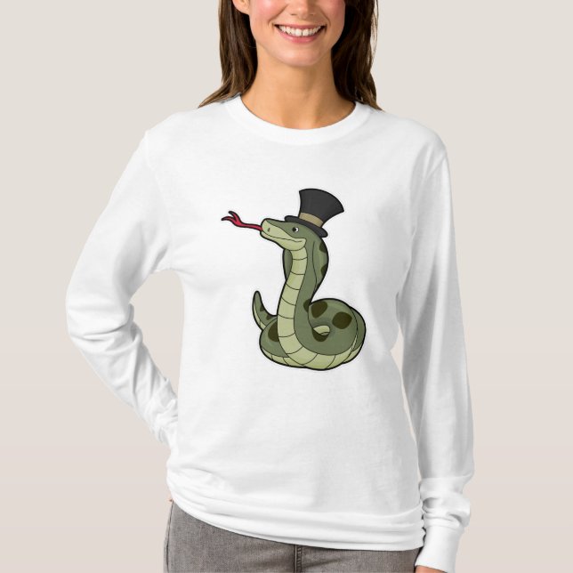 Snake as gentleman & Hat T Shirt (Framsida)