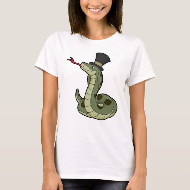 Snake as gentleman & Hat T Shirt (Framsida)