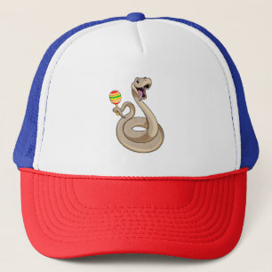 Snake as Musician med Maracas Keps