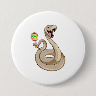 Snake as Musician med Maracas Knapp