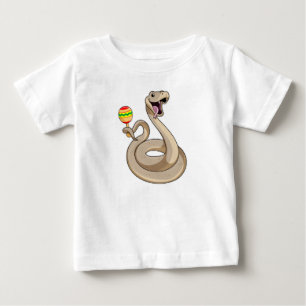 Snake as Musician med Maracas T Shirt