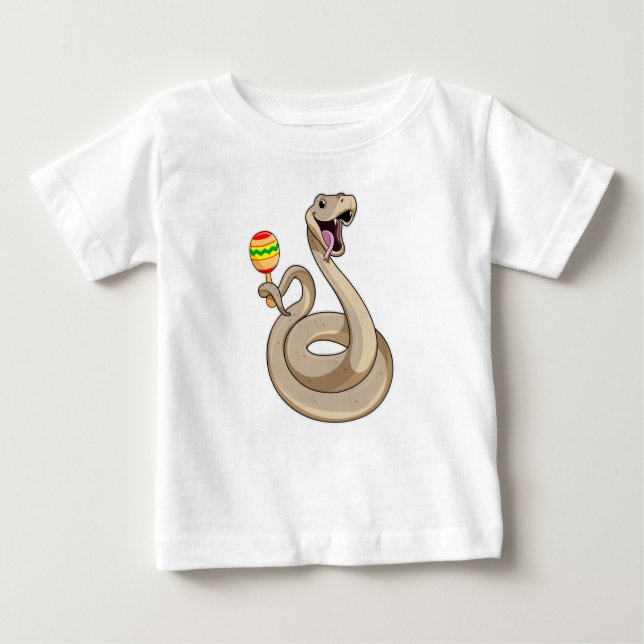 Snake as Musician med Maracas T Shirt (Framsida)