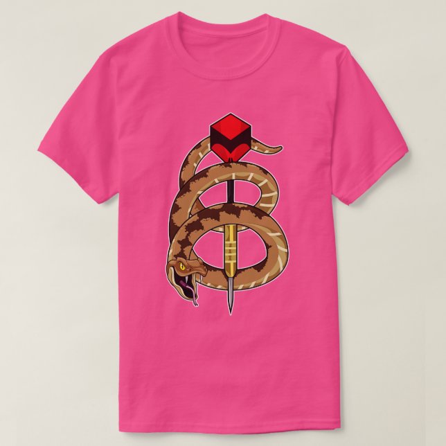 Snake at Darts with Dart 1 T Shirt (Design framsida)