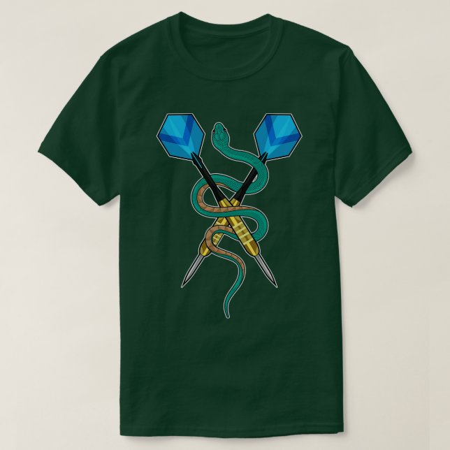 Snake at Darts with Dart (1) T Shirt (Design framsida)