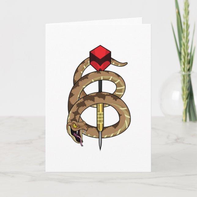 Snake at Darts with Dart Kort (Framsida)