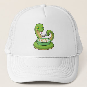 Snake at Eating with Muesli Keps