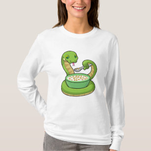 Snake at Eating with Muesli T Shirt