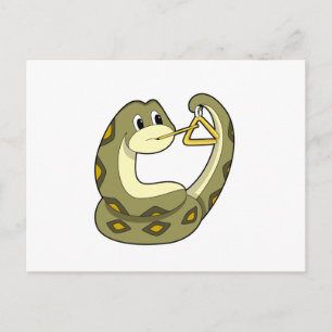 Snake at Music med Triangle.PNG Vykort