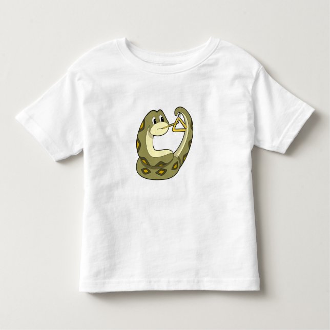 Snake at Music with Triangle.PNG T Shirt (Framsida)