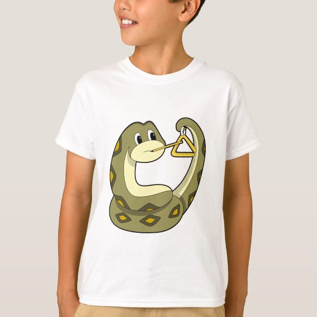 Snake at Music with Triangle.PNG T Shirt (Framsida)