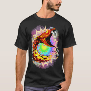 Snake Attack Psychedelic Surreal Art T Shirt