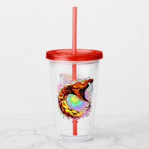 Snake Attack Psychedelic Surreal Art Take Away Mugg