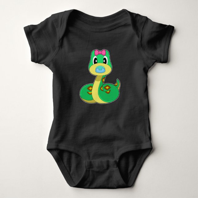 Snake Baby Nappar T Shirt (Framsida)