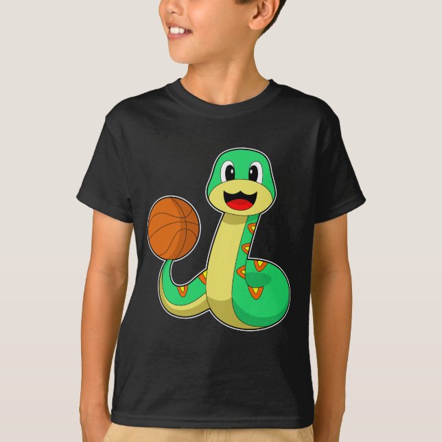Snake Basketball-spelare Basketball T Shirt (Framsida)