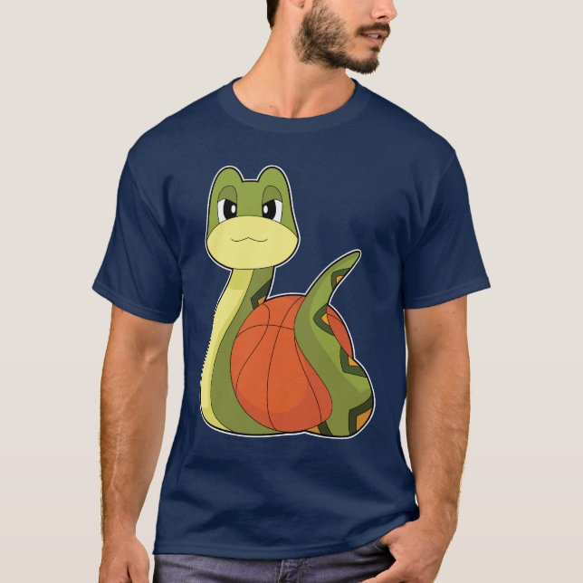 Snake Basketball-spelare Basketball T Shirt (Framsida)