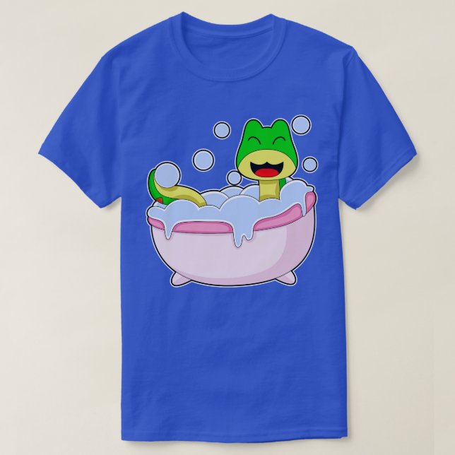 Snake Bathe Bathtube T Shirt (Design framsida)