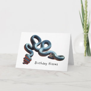 Snake Birthday Card Kort