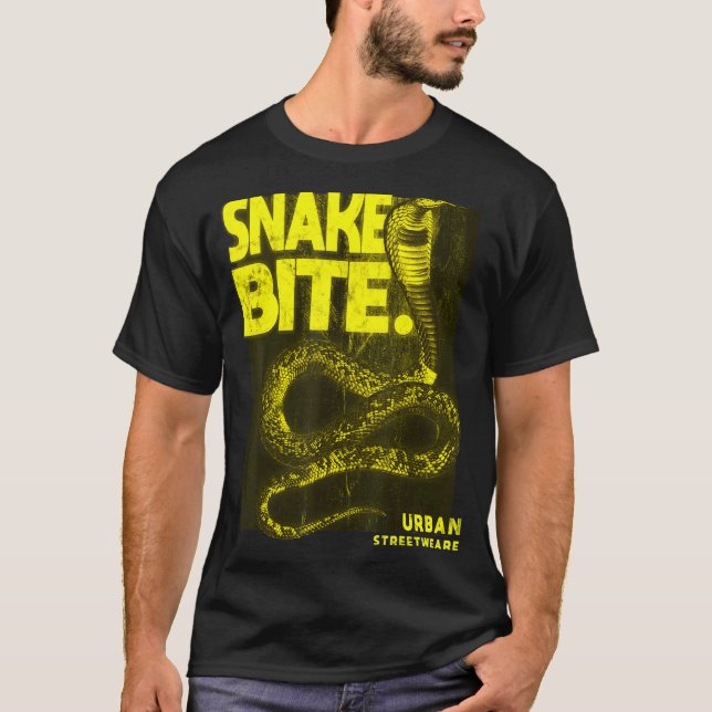 Snake Bita Urban Streetwear 3 T Shirt (Framsida)