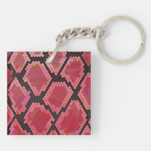 Snake Black and Red Print