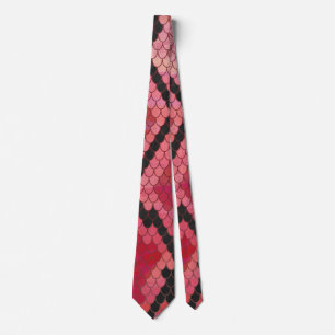 Snake Black and Red Print Slips