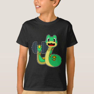Snake Bodybuilding der Dumbbell Bodybuilding T Shirt