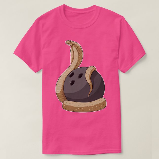Snake Bowling Bowling ball 2 T Shirt (Design framsida)