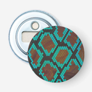 Snake Brown och Teal Print Flasköppnare