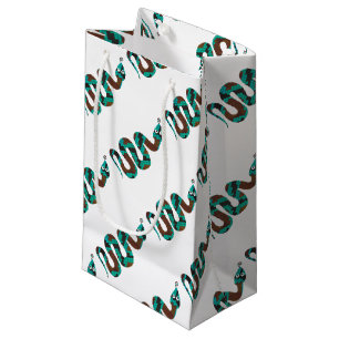 Snake Brown och Teal Print Silhouette