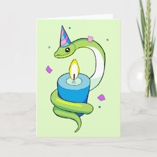 Snake Card för grattis på födelsedagen Kort