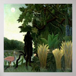 Snake Charmer av Henri Rousseau Poster