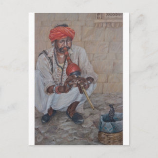 Snake Charmer, Jaipuir Vykort