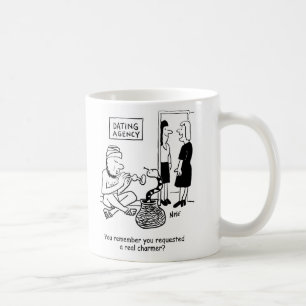 Snake Charmer på Dating Agency. Funny Kaffemugg