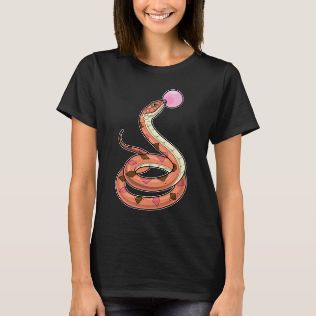 Snake Chewing gum T Shirt (Framsida)