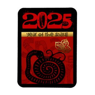 Snake Chinese anpassningsbar nyår Zodiac Birthday Magnet